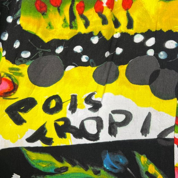 Jams World Parrot Cove Hawaiian Floral Wide Leg Cropped Pants Womens Size Large - Picture 5 of 14